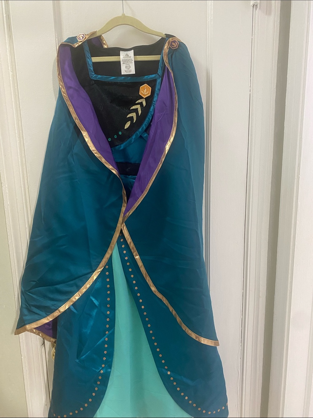 Disney Frozen 2 Anna Deluxe Costume Girls Size 9/10 Cosplay Halloween